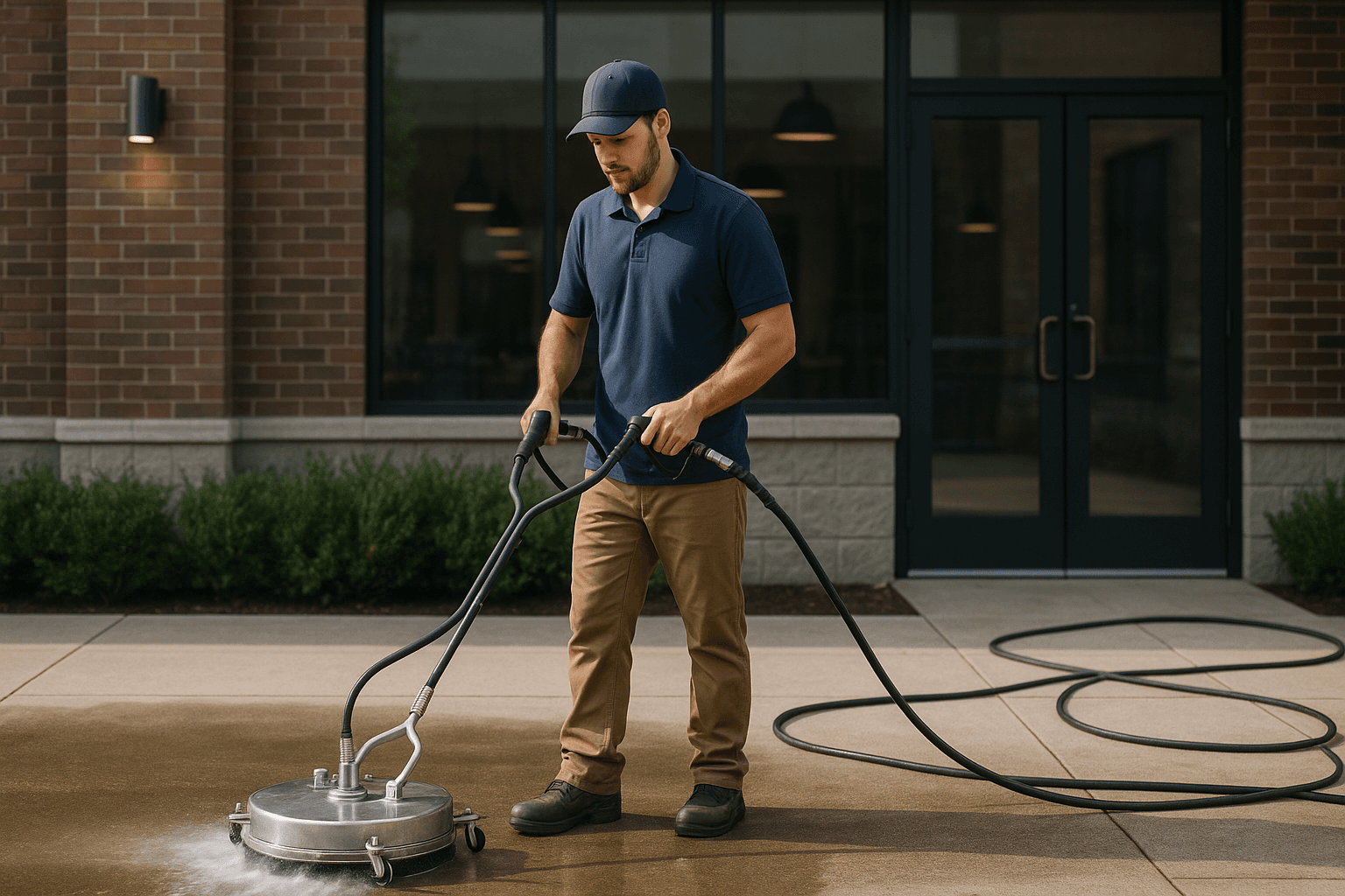American fire pressure washing hero image